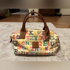 Dooney & Bourke Vintage Rainbow Graphic Print Sachel
